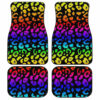 Colorful Cheetah Print Car Floor Mats Custom Skin Animal Car Accessories