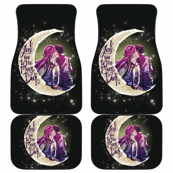 Couple Moon Front And Back Car Mats