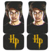 Creepy Harry Potter Face Black Harry Potter Car Floor Mats UBC031605