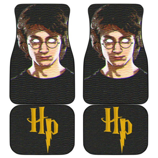 Creepy Harry Potter Face Black Harry Potter Car Floor Mats UBC031605