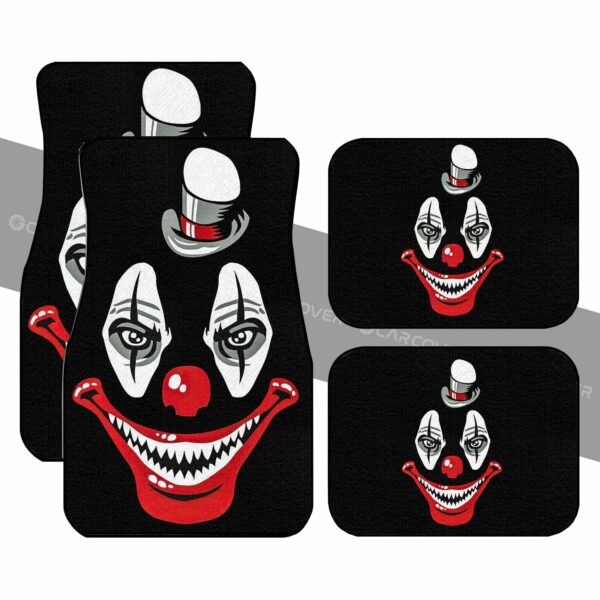 Creppy Clown Hat Car Floor Mats Custom Car Accessories Halloween Decorations