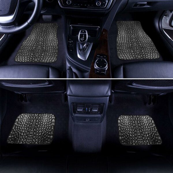 Crocodile Car Floor Mats Printed Custom Animal Skin Car Accessories