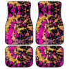 Crumple Tie Dye Car Floor Mats Custom Hippie Car Accessories