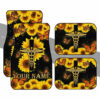 Custom Name Nurse Car Floor Mats Custom Sunflower Car Accessories