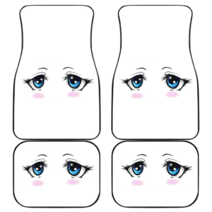 Cute Anime Shame Eyes Car Floor Mats 191021