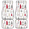 Cute Christmas Tree Pattern Front And Back Car Mats 045109 T1120