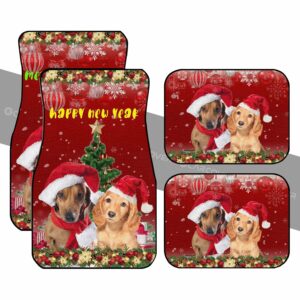 Cute Dachshunds Car Floor Mats Custom Car Interior Accessories Christmas 2021