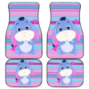 Cute Eeyore Cartoon in pink theme Car Floor Mats 191021