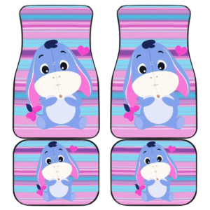 Cute Eeyore Cartoon in pink theme Car Floor Mats 191021