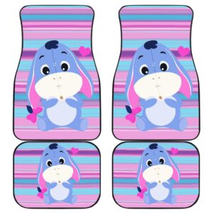 Cute Eeyore Front And Back Car Mats