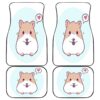 Cute Hamster Front And Back Car Mats