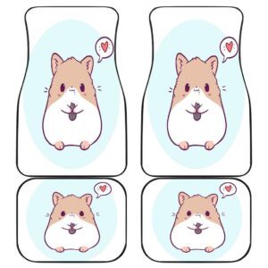 Cute Hamster Front And Back Car Mats