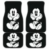 Cute Mickey Mice Eyes Walt Disney in black theme Car Floor Mats 191021