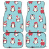 Cute Penguin Christmas  Design Pattern Front And Back Car Mats 045109 T1120