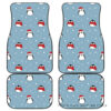 Cute Penguin Christmas Snow Pattern Front And Back Car Mats 045109 T1120