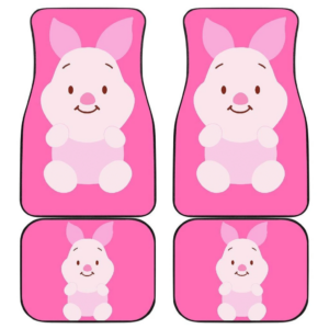 Cute Piglet Cartoon in Pink theme Car Floor Mats 191021