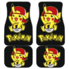 Cute Pikachu Car Floor Mats Pokemon Anime Fan Gift H200221