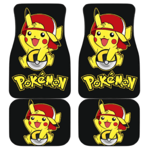 Cute Pikachu Car Floor Mats Pokemon Anime Fan Gift H200221