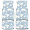 Cute Polar Bears Christmas Decoration Pattern Front And Back Car Mats 045109 T1120