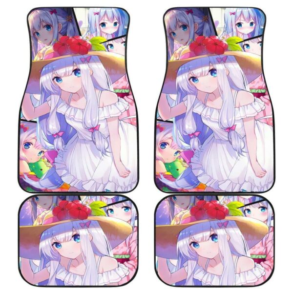 Cute Sagiri Girl Anime Car Floor Mats