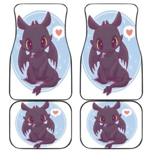 Cute Toothless Front And Back Car Mats