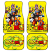 DB Characters With Dragon Yellow Dragon Ball Car Floor Mats UBC041905