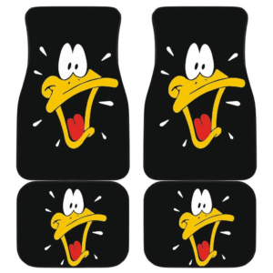 Daffy Duck Funny Cartoon in black theme Car Floor Mats 191021