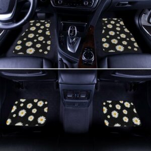 Daisy Car Floor Mats Custom Flower Pattern Car Accessories