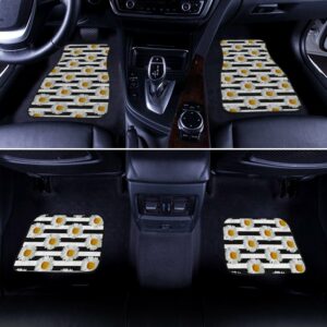 Daisy Flower Car Floor Mats Custom Floral Car Accessories