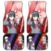 Darling In The Franxx Anime Captain Zero Two And Hiro Red Blue Love Car Floor Mats