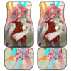 Darling In The Franxx Anime Captain Zero Two And Strelitzia Fight In Battle Car Floor Mats