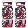 Darling In The Franxx Anime Cold Zero Two And Strelitzia Darling In Battle Mode Car Floor Mats