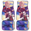 Darling In The Franxx Anime Evil Captain Zero Two At School Car Floor Mats