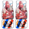 Darling In The Franxx Anime Zero Two Emotions Code 002 Car Floor Mats