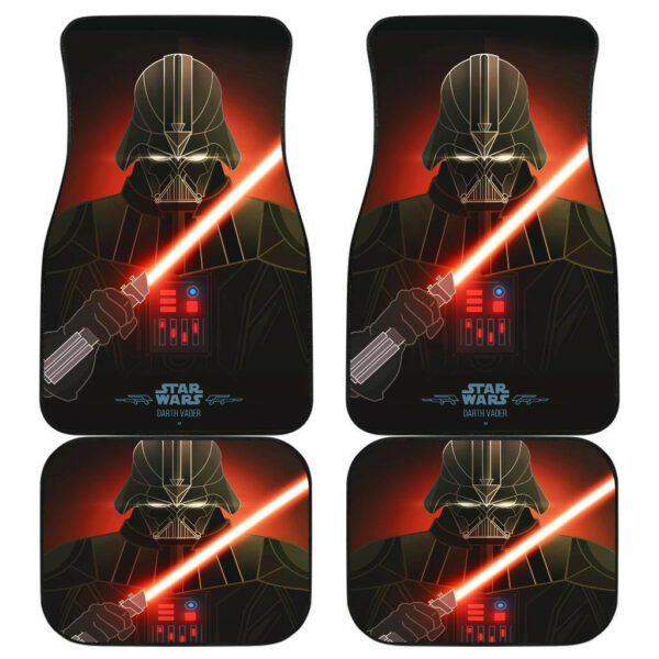 Darth Vader Star Wars in red theme Car Floor Mats 191021