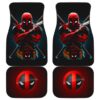 Deadpool Front And Back Car Mats 1