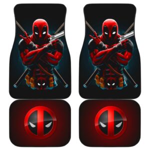 Deadpool Front And Back Car Mats 1