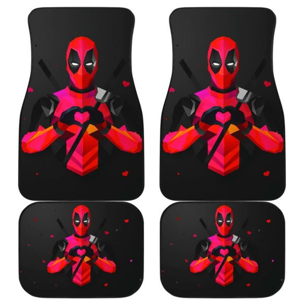 Deadpool Front And Back Car Mats