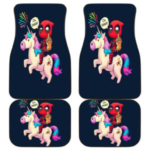 Deadpool Unicorn Chibi Funny Car Floor Mats 191021