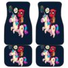 Deadpool Unicorn Front And Back Car Mats