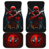 Deadpool with Guns Logo Marvel Car Floor Mats 191021