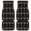 Deer Christmas New Year Pattern Argyle Front And Back Car Mats 045109 T1120