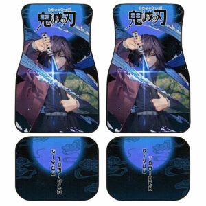 Demon Slayer Giyuu Car Floor Mats Custom Anime Car Accessories