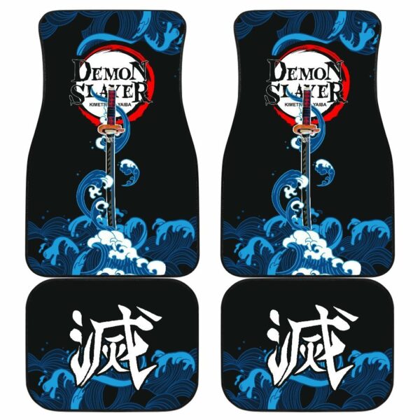 Demon Slayer Tanjiro Sword Earring Car Floor Mats Manga Mixed Anime