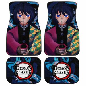 Demon Slayer Tomioka Giyuu Car Floor Mats Custom Face Anime Car Accessories