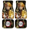 Demon Slayer Zenitsu Car Floor Mats Custom Face Anime Car Accessories