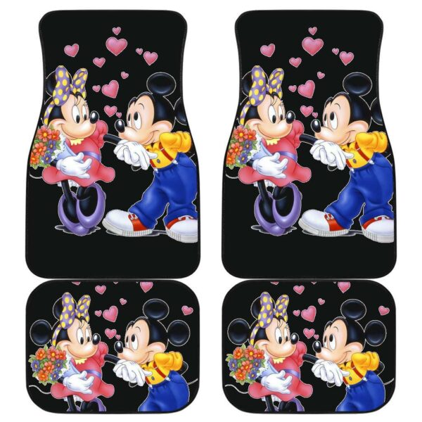 Disney Cartoon Mickey And Minnie Mouse Car Floor Mats