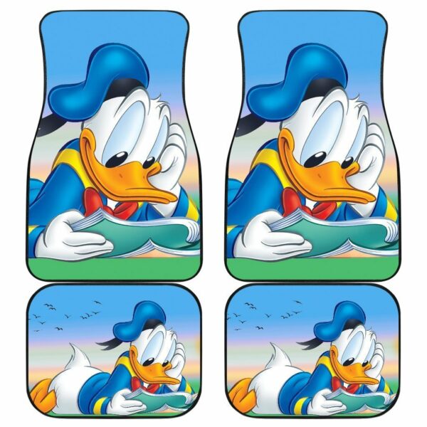 Donald Duck Reading Book Car Floor Mats