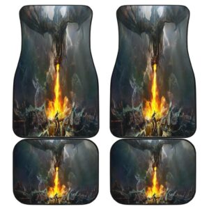 Dragon Fire Front And Back Car Mats