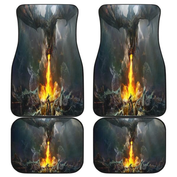 Dragon Fire Front And Back Car Mats